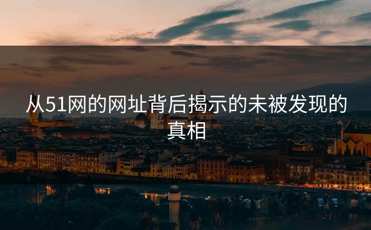 从51网的网址背后揭示的未被发现的真相